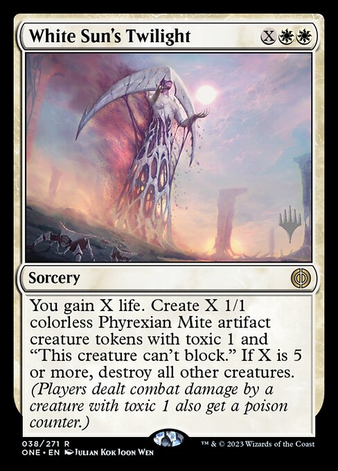 Crepúsculo do Sol Branco — Phyrexia: All Will Be One Promos 38p