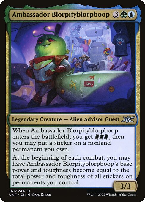 Ambassador Blorpityblorpboop — Unfinity 161