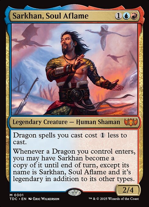 Sarkhan, Alma em Chamas — Tarkir: Dragonstorm Commander 301