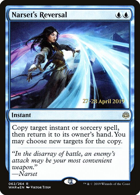 Reversão de Narset — War of the Spark Promos 62s