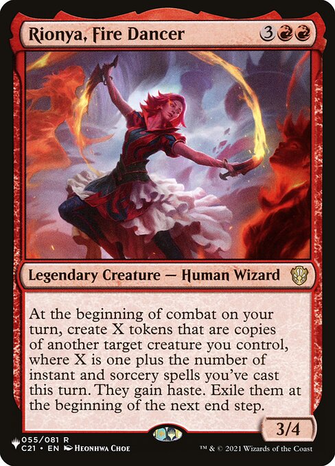 Rionya, Dançarina do Fogo — The List C21-55
