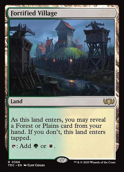 Aldeia Fortificada — Tarkir: Dragonstorm Commander 366