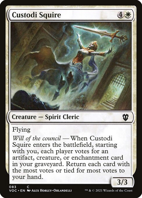 Custodi Escudeira — Crimson Vow Commander 83