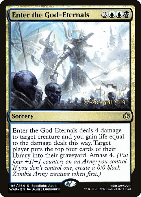 Chegada dos Eternos-deuses — War of the Spark Promos 196s