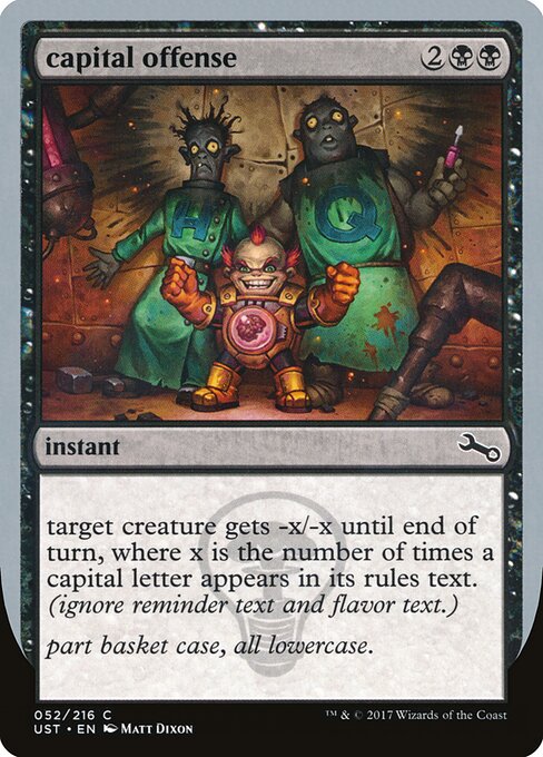 capital offense — Unstable 52