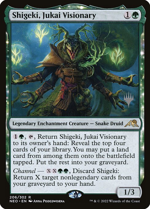 Shigeki, Visionário Jukai — Kamigawa: Neon Dynasty Promos 206p