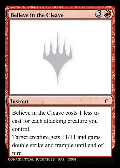 Believe in the Cleave — Unknown Event CR04b
