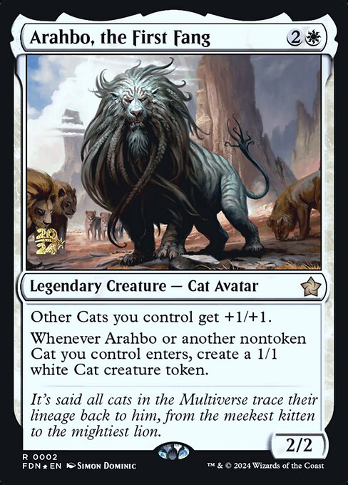 Arahbo, the First Fang — Foundations Promos 2s