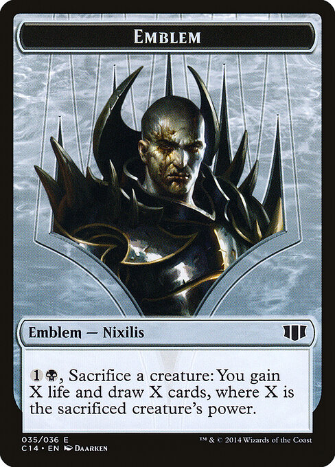Ob Nixilis of the Black Oath Emblem — Commander 2014 Tokens 35