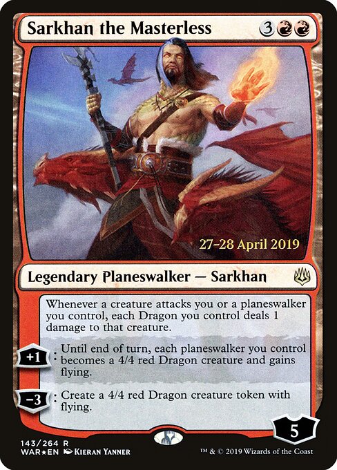 Sarkhan, Sem Mestre — War of the Spark Promos 143s