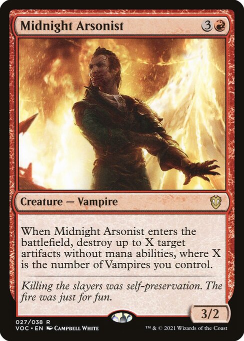 Incendiário da Meia-noite — Crimson Vow Commander 27