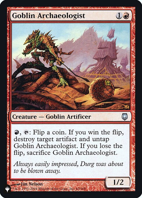 Arqueólogo Goblin — The List DST-63