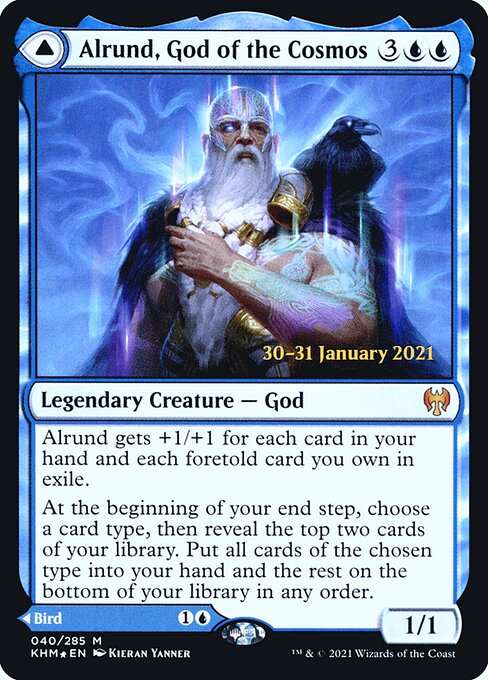 Alrund, God of the Cosmos — Kaldheim Promos 40s