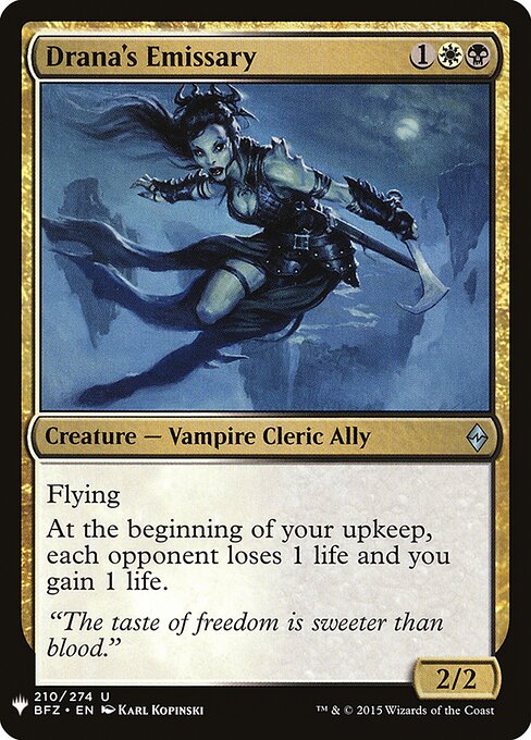 Emissário de Drana — The List BFZ-210