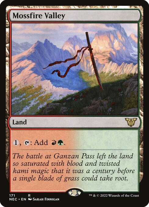 Vale de Mossfire — Neon Dynasty Commander 171