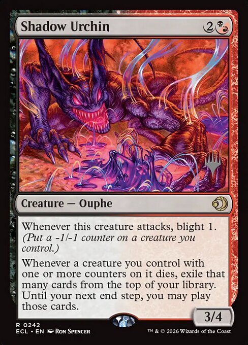 Shadow Urchin — Lorwyn Eclipsed Promos 242p