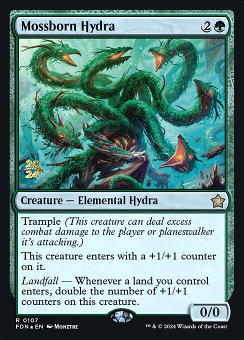 Mossborn Hydra — Foundations Promos 107s