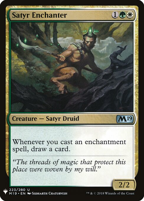Encantador Sátiro — The List M19-223