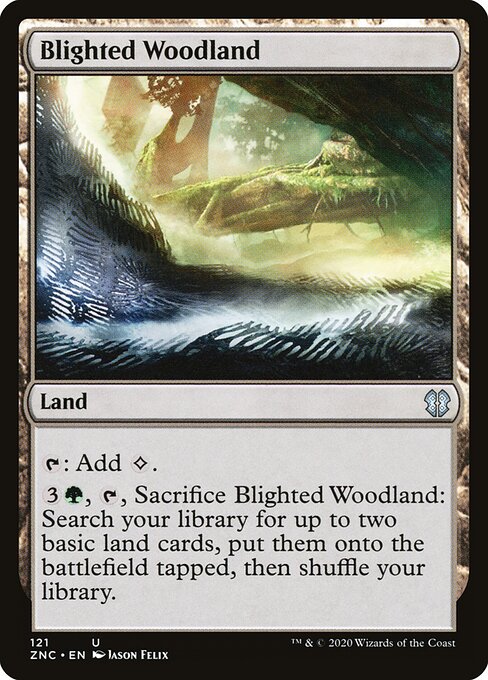 Floresta Flagelada — Zendikar Rising Commander 121