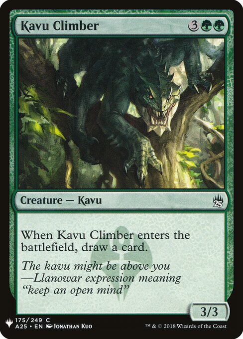 Escalador Kavu — The List A25-175