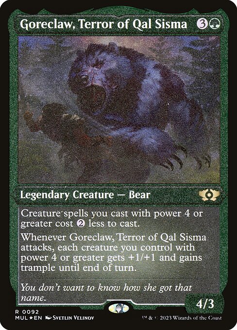 Garra Cruenta, Terror de Qal Sisma — Multiverse Legends 92