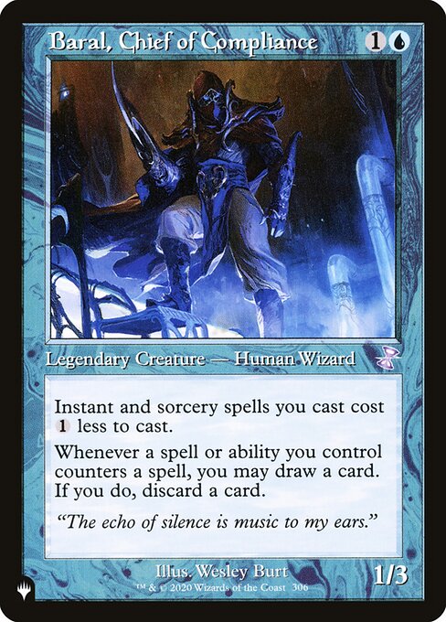 Baral, Chefe da Conformidade — The List TSR-306