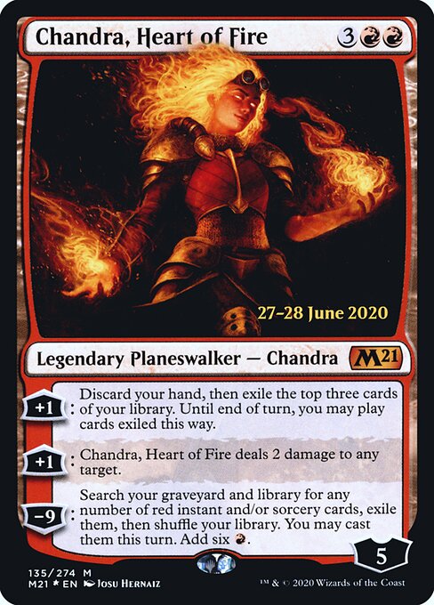 Chandra, Coração de Fogo — Core Set 2021 Promos 135s