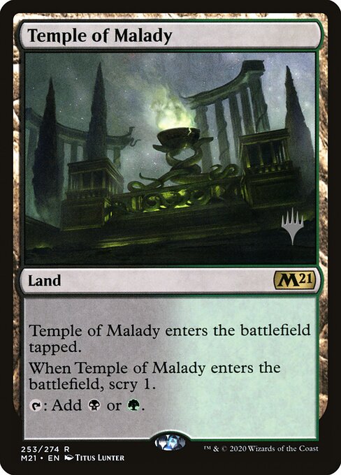 Templo da Enfermidade — Core Set 2021 Promos 253p