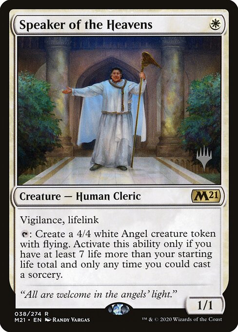 Porta-voz dos Céus — Core Set 2021 Promos 38p