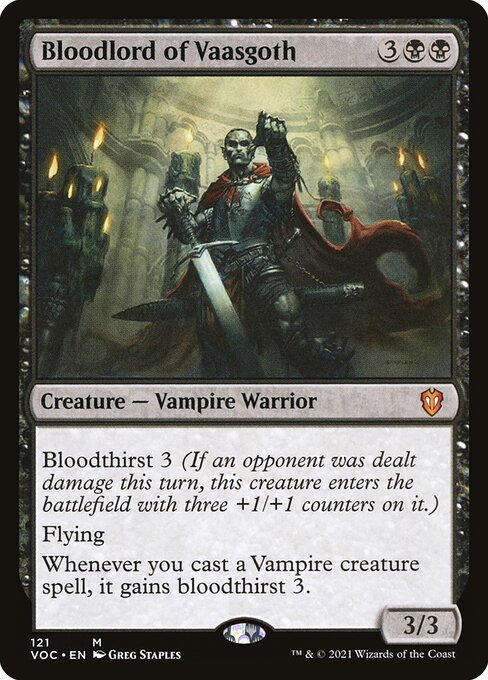 Senhor Vampiro de Vaasgoth — Crimson Vow Commander 121
