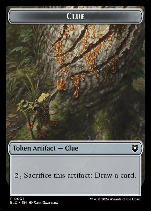 Clue — Bloomburrow Commander Tokens 37