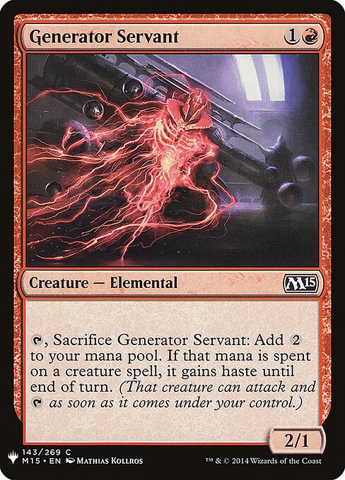 Servo Gerador — The List M15-143