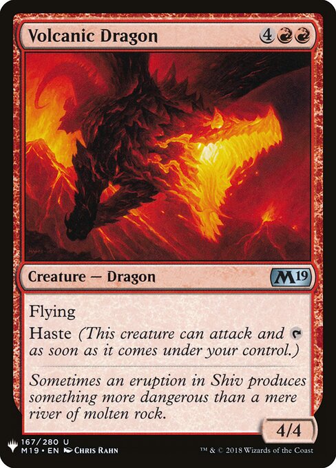 Dragão Vulcânico — The List M19-167