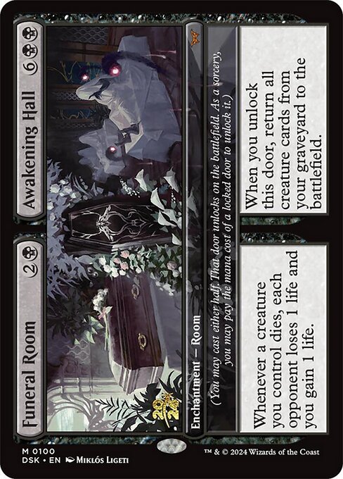 Funeral Room // Awakening Hall — Duskmourn: House of Horror Promos 100s