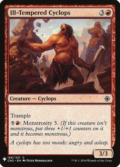 Ciclope Temperamental — The List CN2-166