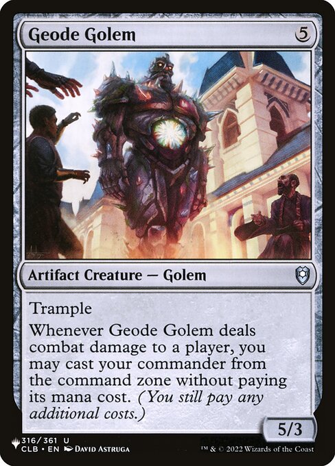 Golem do Geodo — The List CLB-316