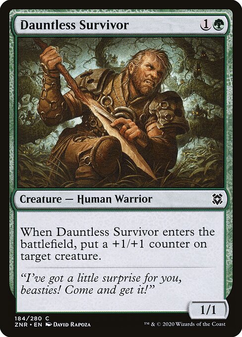 Sobrevivente Intrépido — Zendikar Rising 184