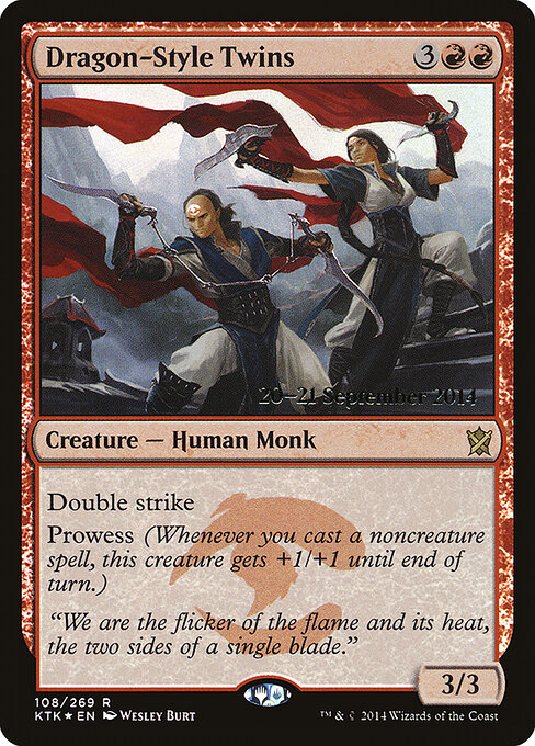 Gêmeos do Estilo do Dragão — Khans of Tarkir Promos 108s