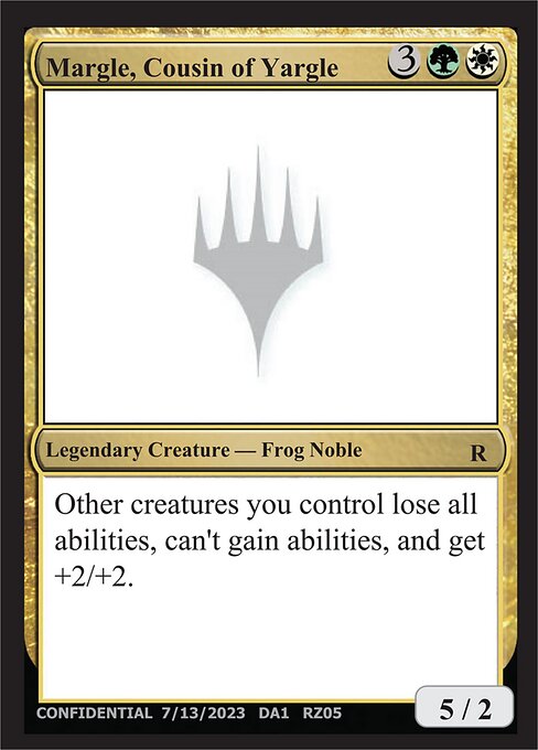 Margle, Cousin of Yargle — Unknown Event RZ05b