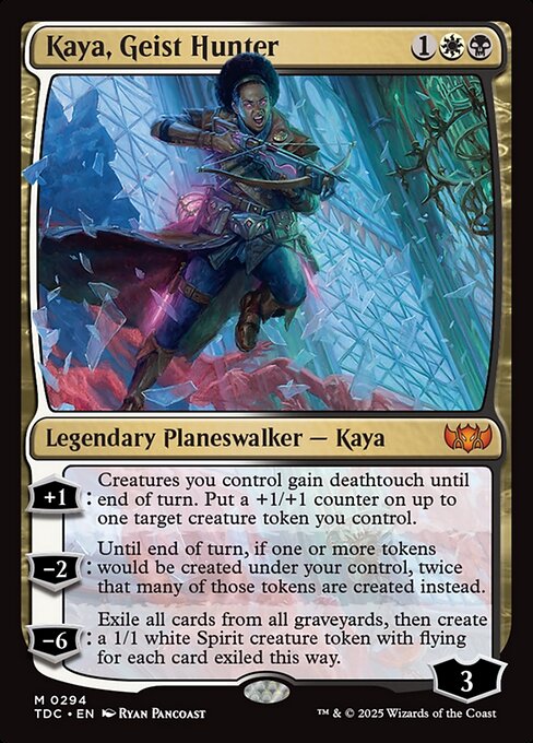 Kaya, Caçadora de Geists — Tarkir: Dragonstorm Commander 294