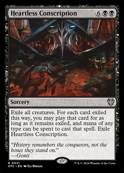 Heartless Conscription — Outlaws of Thunder Junction Commander 21