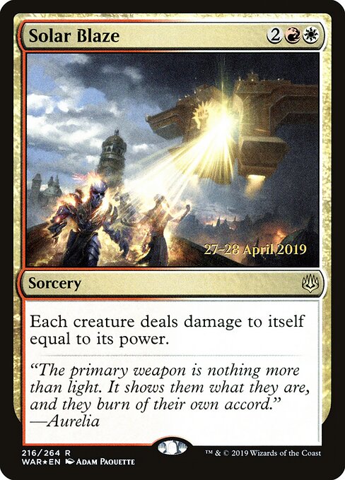 Labareda Solar — War of the Spark Promos 216s
