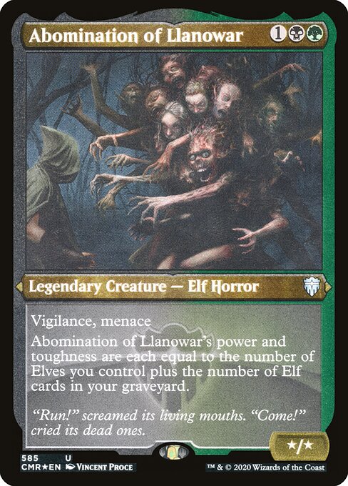 Abominação de Llanowar — Commander Legends 585