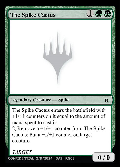The Spike Cactus — Unknown Event RG03e