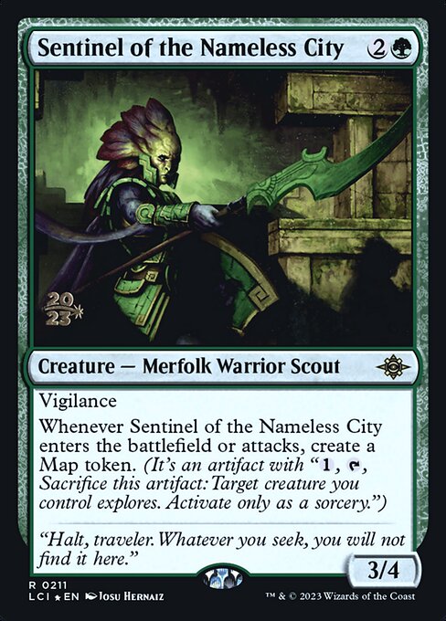 Sentinela da Cidade Sem Nome — The Lost Caverns of Ixalan Promos 211s