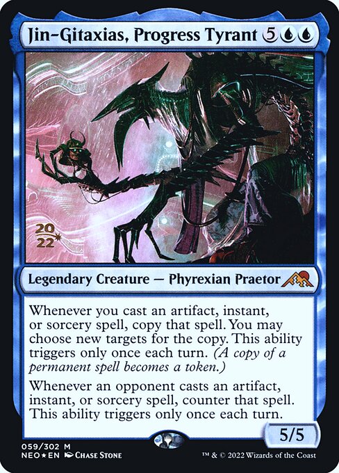 Jin-Gitaxias, Tirano do Progresso — Kamigawa: Neon Dynasty Promos 59s
