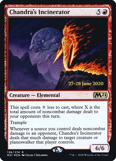 Incinerador de Chandra — Core Set 2021 Promos 136s