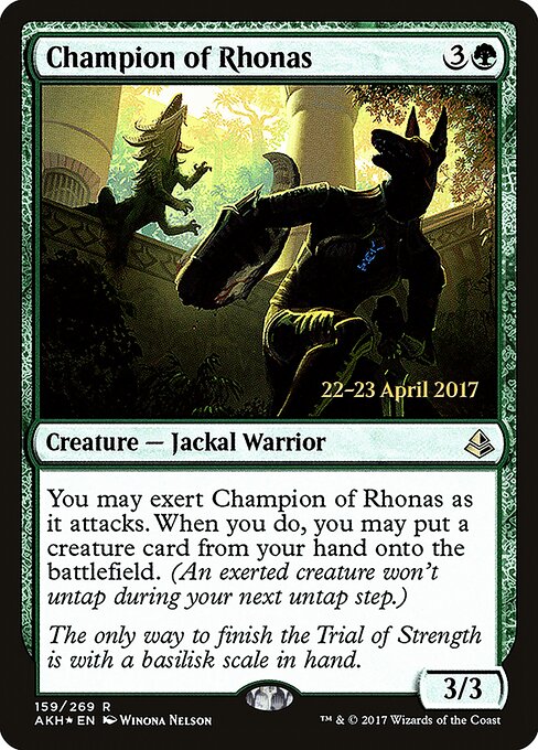 Campeã de Rhonas — Amonkhet Promos 159s