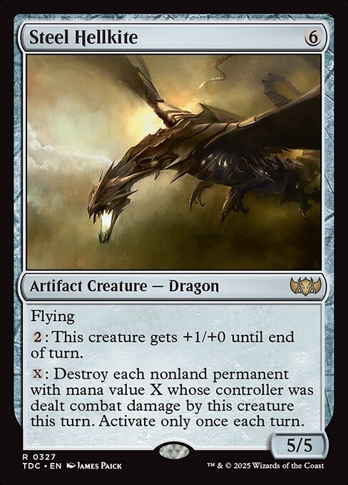 Dragão Avérneo de Aço — Tarkir: Dragonstorm Commander 327
