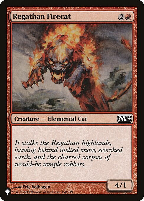 Felino Ígneo Regathano — The List M14-150